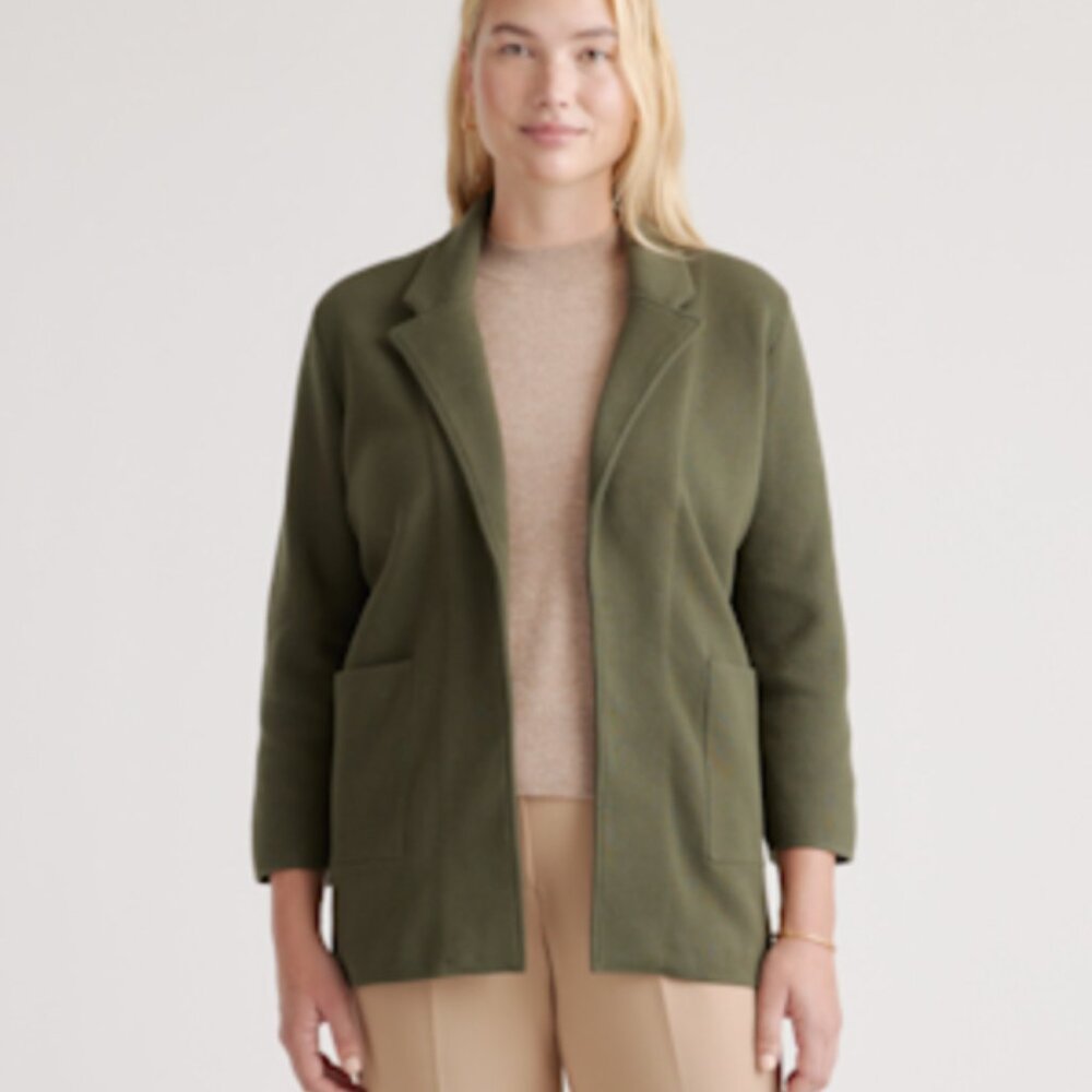 100% Organic Cotton Knit Blazer